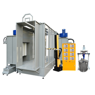 Sistema automático de cabina para pintura en polvo