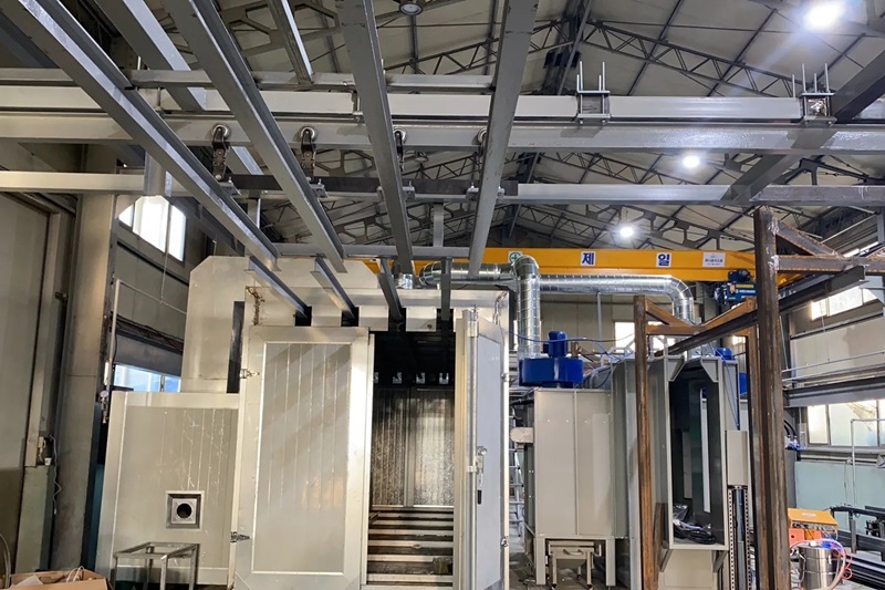 linea de pintura electrost&aacute;tica.