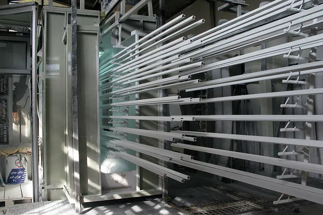 Perfiles de aluminio de pintura en polvo