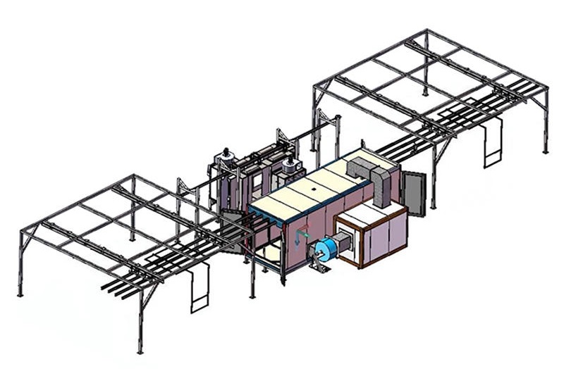 manual powder coating line