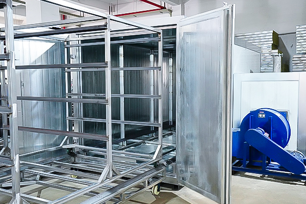 horno de curado en polvo