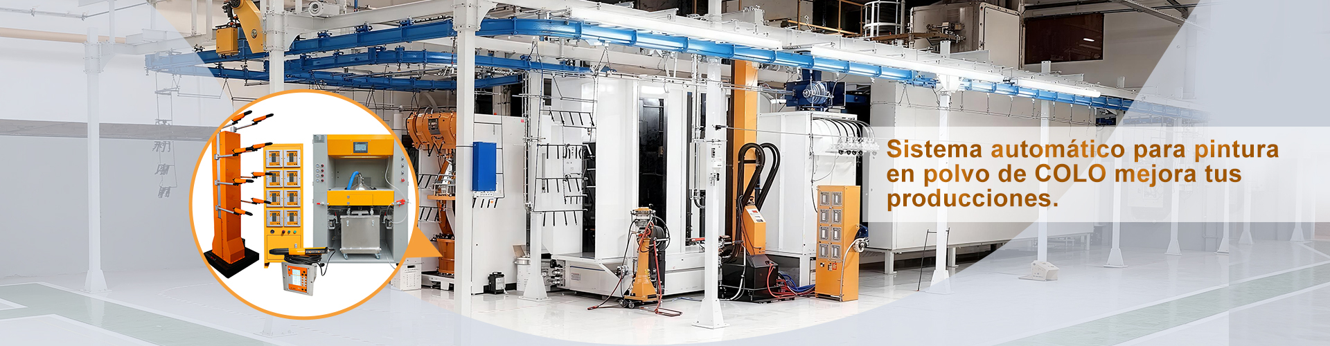 Sistema automático de pintura electrostática