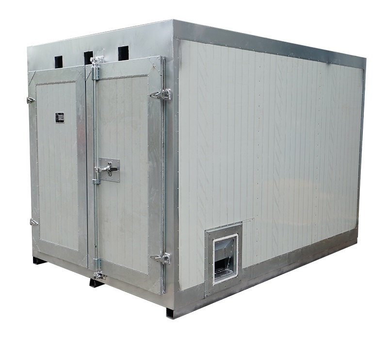 Horno de curado para pintura en polvo